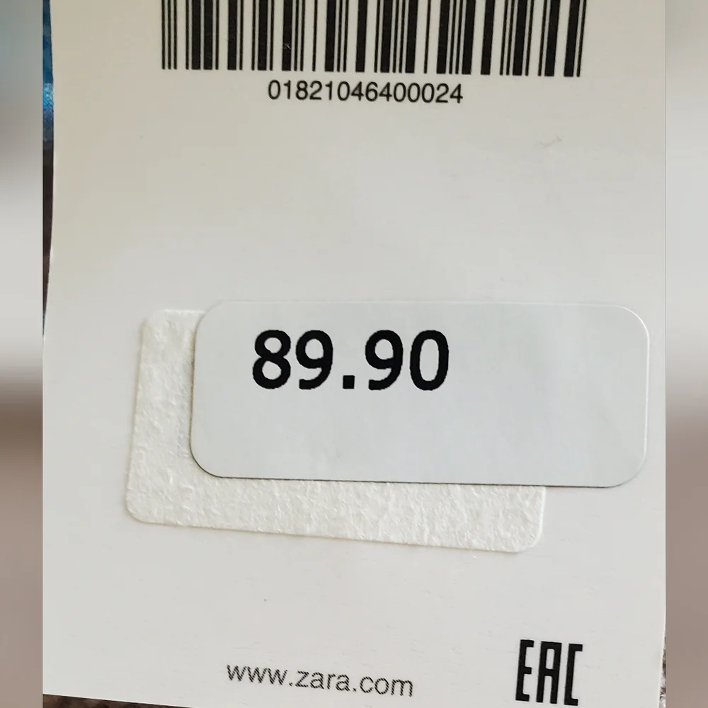 Zara * Printed Blue Maxi Midi Flowy Boho Dress Size S - Picture 11 of 12